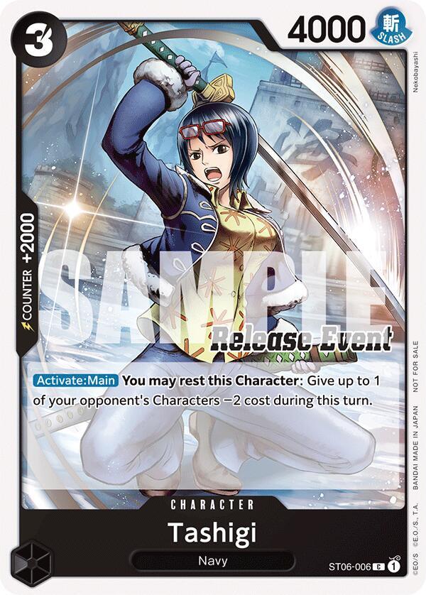 Tashigi (ST15 - ST20 Release Event Pack) ST06-006 card from One Piece Promotion Cards