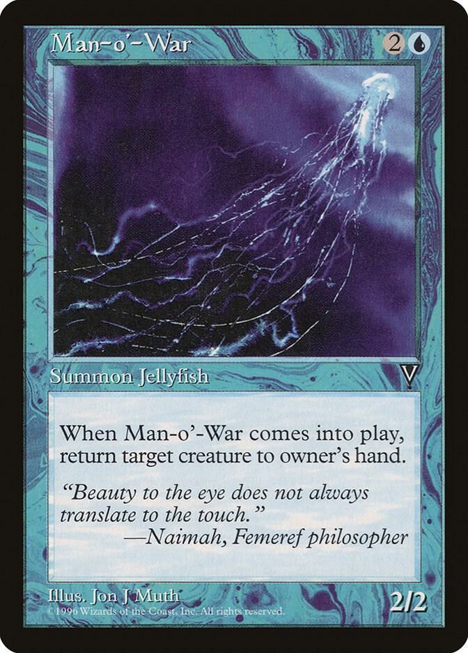 Man-o'-War card from Visions
