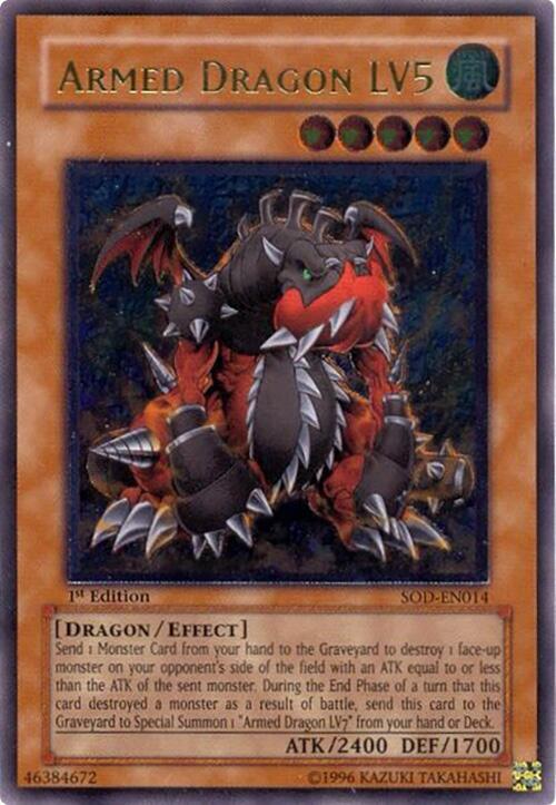 Armed Dragon LV5 (UTR) SOD-EN014 card from Soul of the Duelist