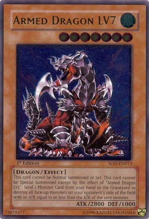 Armed Dragon LV7 (UTR) SOD-EN015 card from Soul of the Duelist