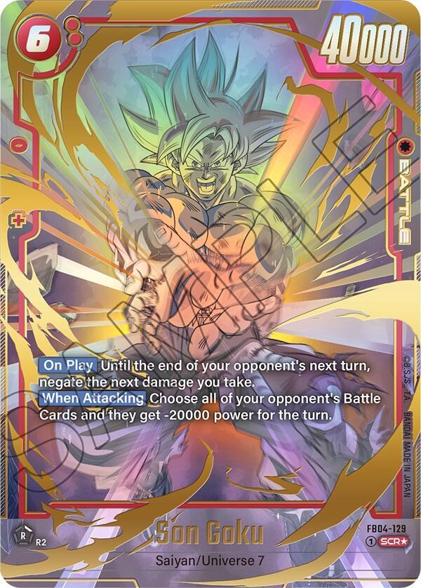Son Goku (Alternate Art) FB04-129 card from Ultra Limit