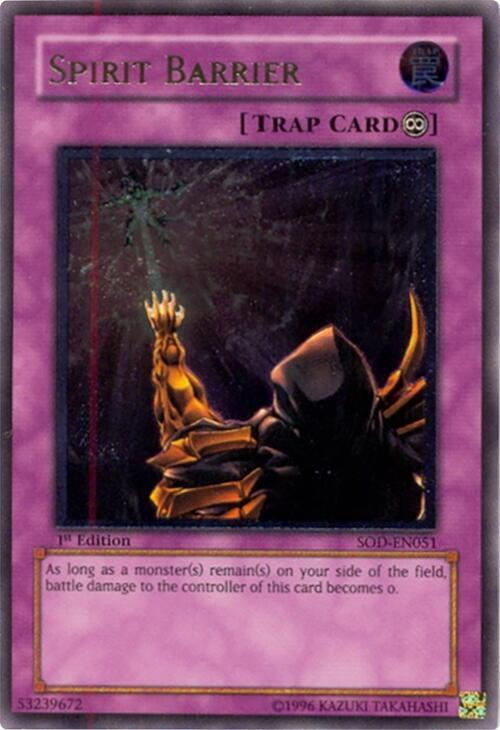 Spirit Barrier (UTR) SOD-EN051 card from Soul of the Duelist