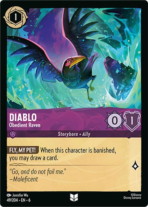 Diablo - Obedient Raven 49/204 card from Azurite Sea