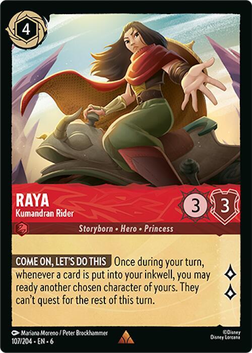 Raya - Kumandran Rider 107/204 card from Azurite Sea