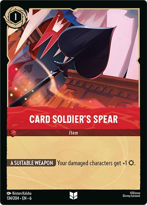 Card Soldier's Spear 134/204 card from Azurite Sea