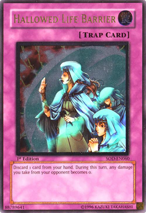 Hallowed Life Barrier (UTR) SOD-EN060 card from Soul of the Duelist