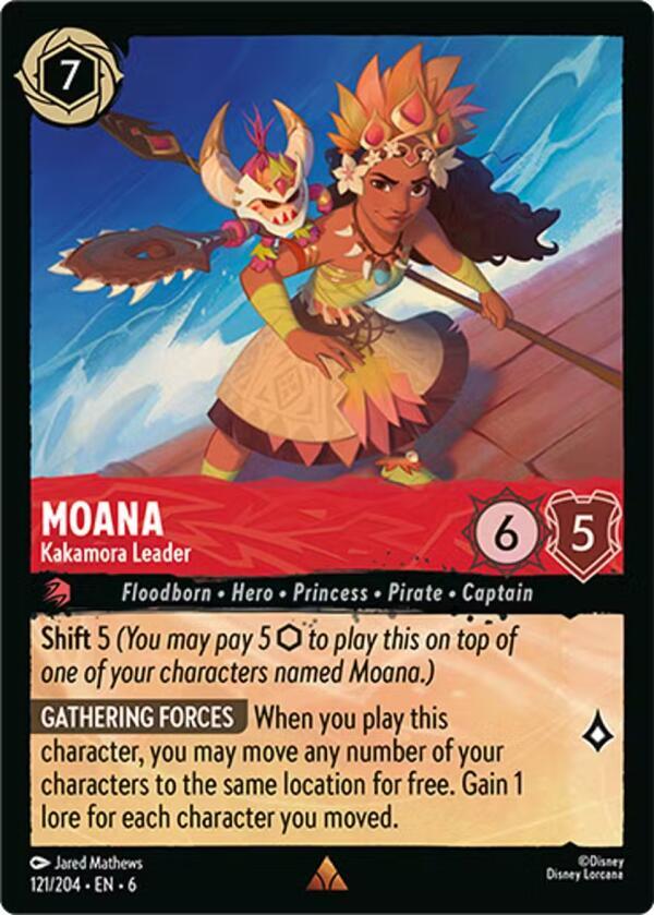 Moana - Kakamora Leader 121/204 card from Azurite Sea