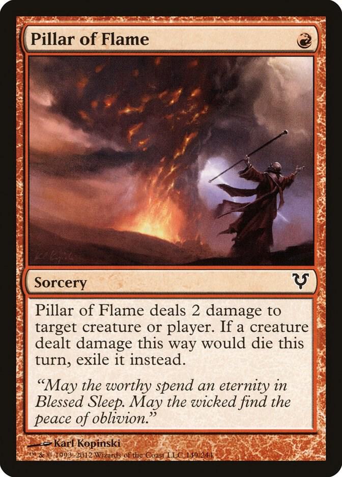 Pillar of Flame 149 card from Avacyn Restored