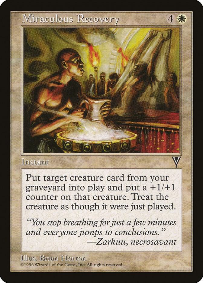 Miraculous Recovery card from Visions