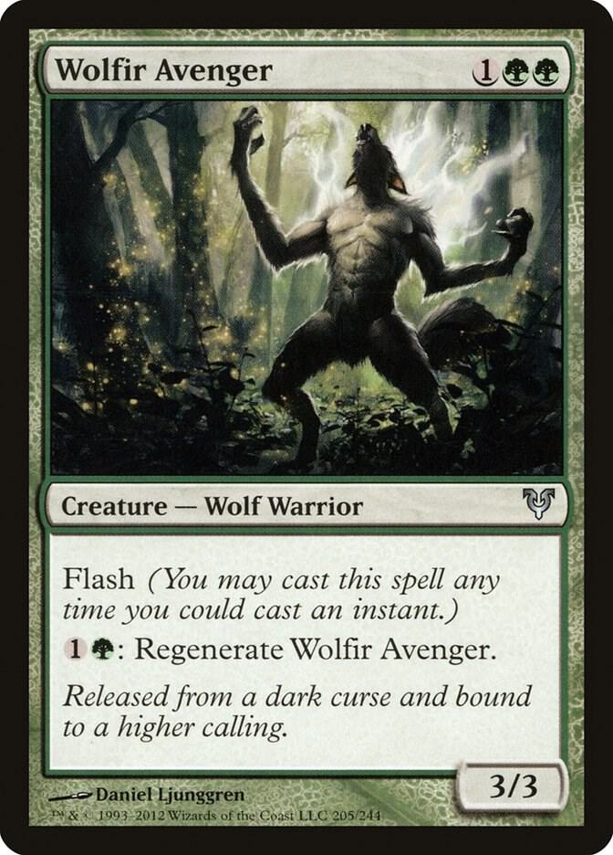 Wolfir Avenger 205 card from Avacyn Restored
