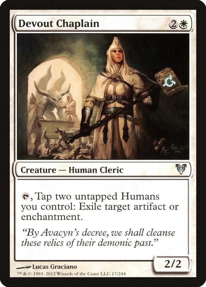 Devout Chaplain 17 card from Avacyn Restored