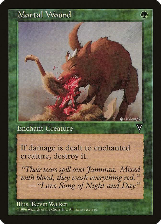 Mortal Wound card from Visions