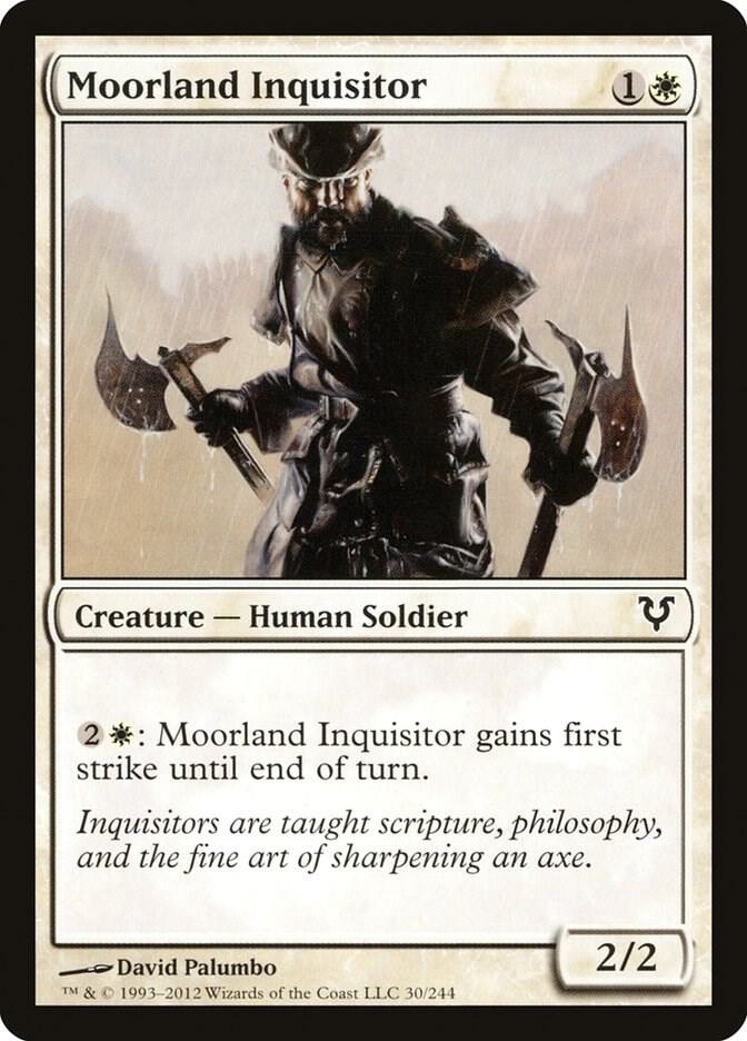 Moorland Inquisitor 30 card from Avacyn Restored