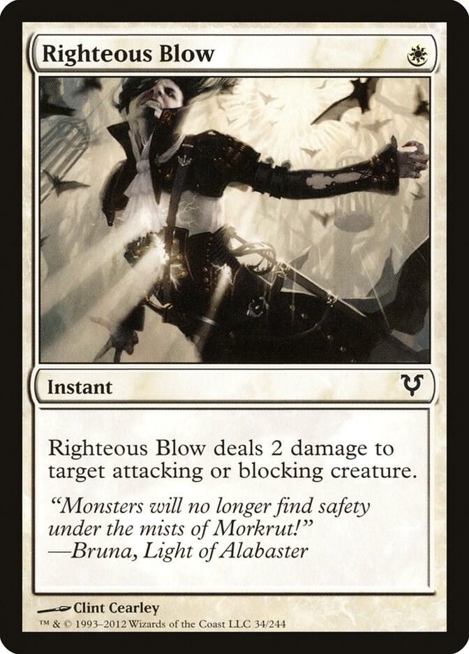 Righteous Blow 34 card from Avacyn Restored