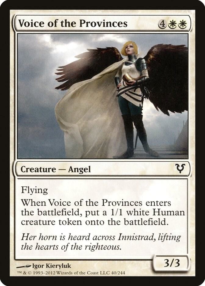 Voice of the Provinces 40 card from Avacyn Restored