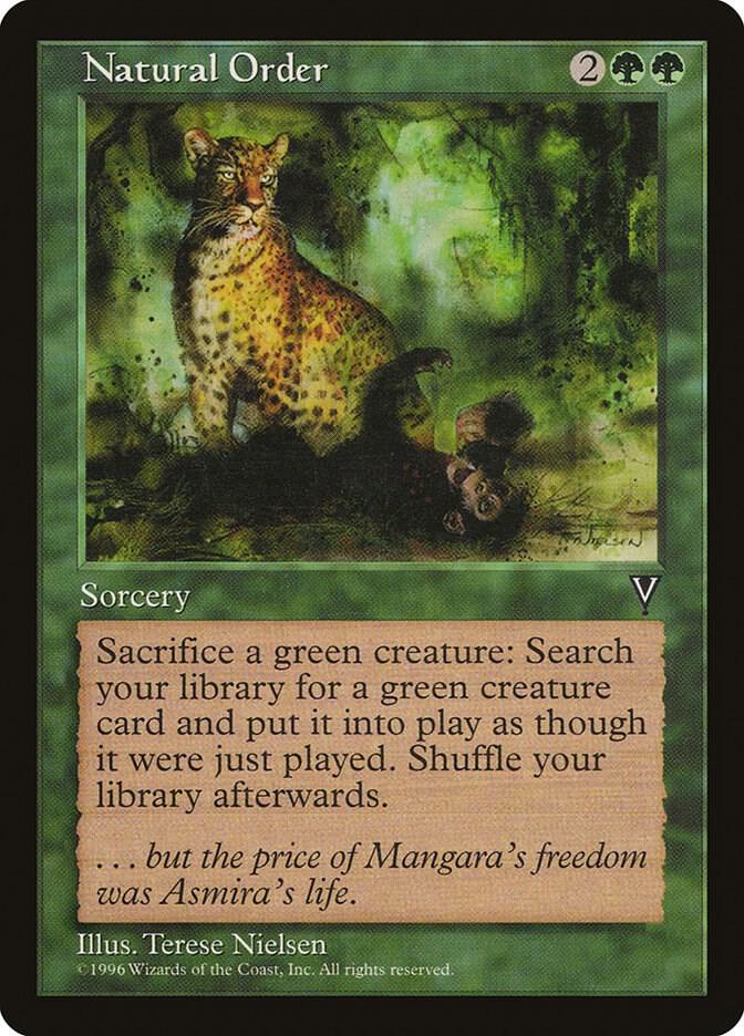 Natural Order card from Visions