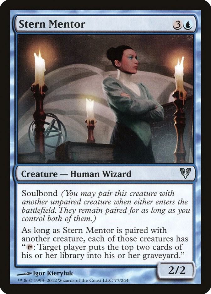 Stern Mentor 77 card from Avacyn Restored