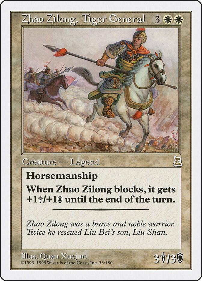 Zhao Zilong, Tiger General 33 card from Portal Three Kingdoms