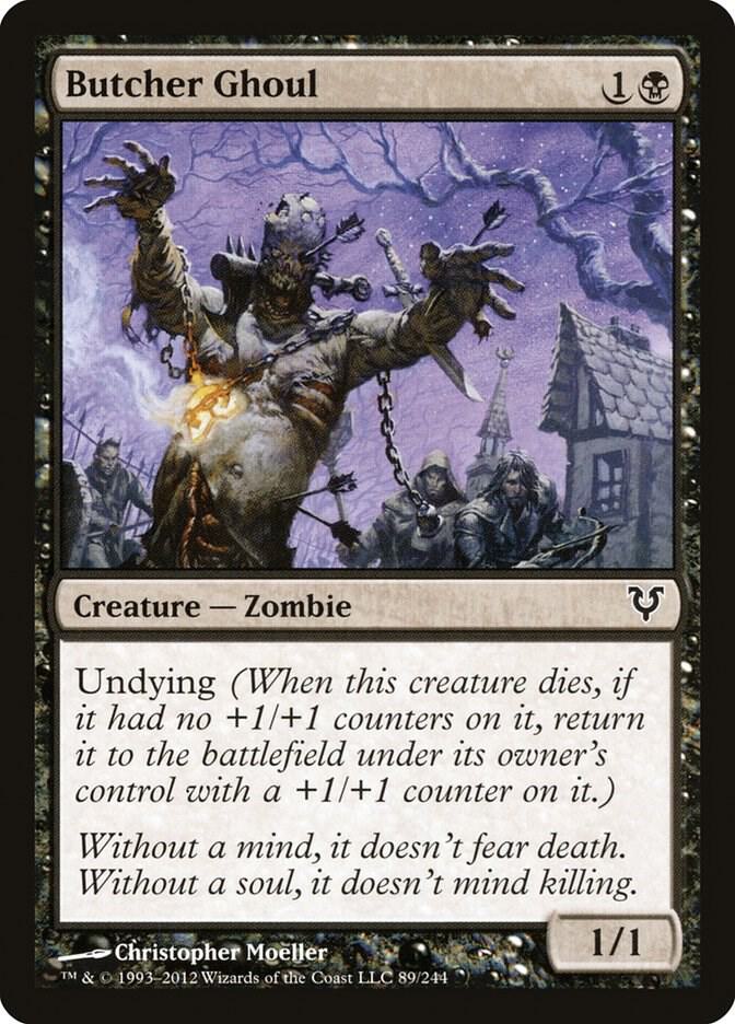 Butcher Ghoul 89 card from Avacyn Restored