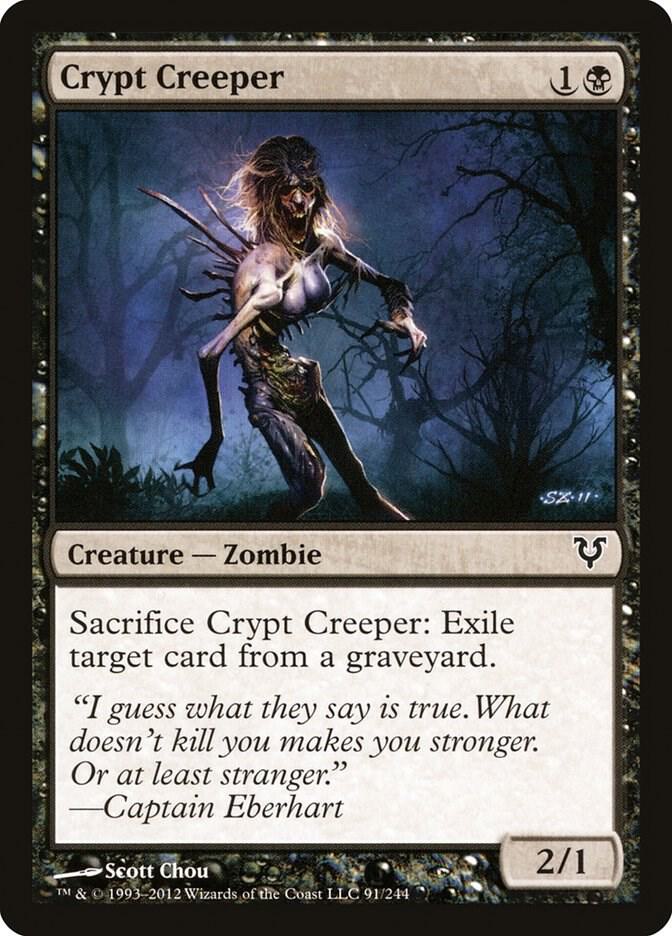 Crypt Creeper 91 card from Avacyn Restored