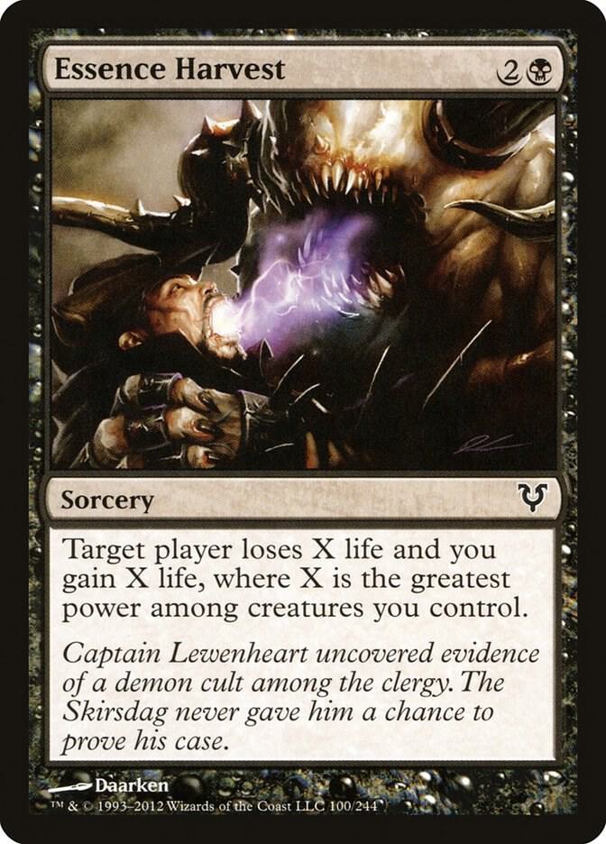 Essence Harvest 100 card from Avacyn Restored