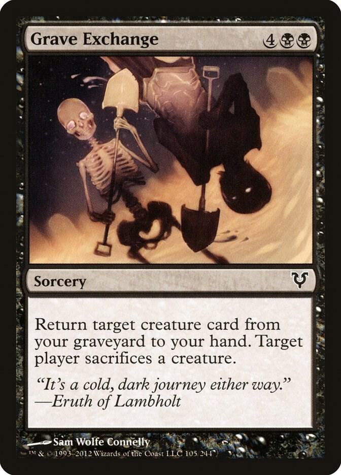 Grave Exchange 105 card from Avacyn Restored