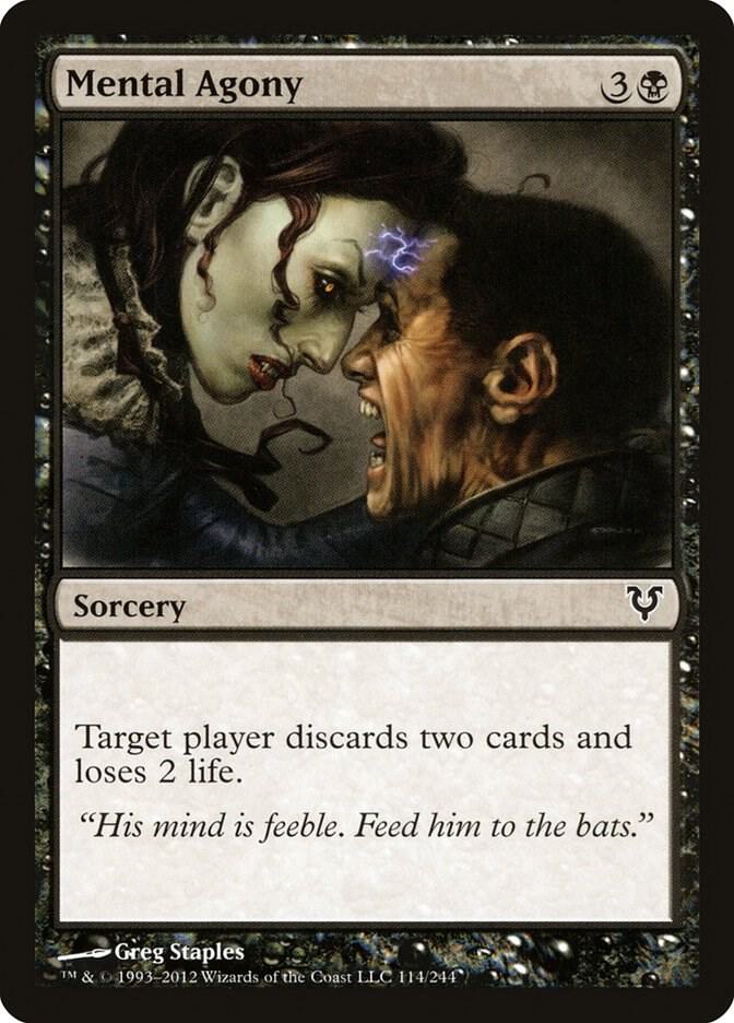 Mental Agony 114 card from Avacyn Restored