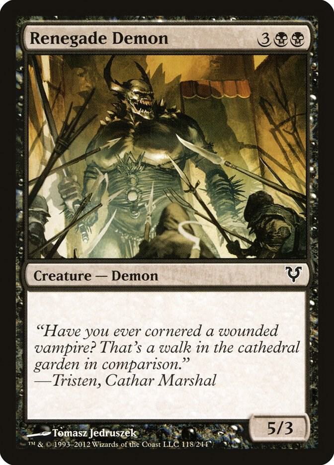 Renegade Demon 118 card from Avacyn Restored