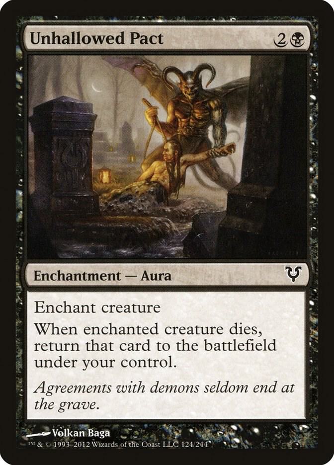Unhallowed Pact 124 card from Avacyn Restored