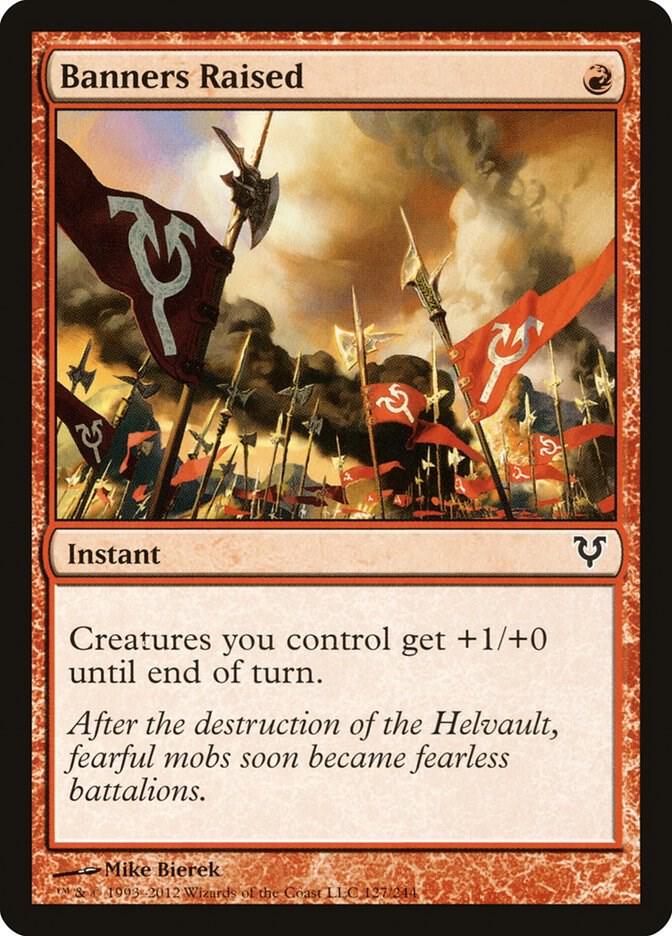 Banners Raised 127 card from Avacyn Restored