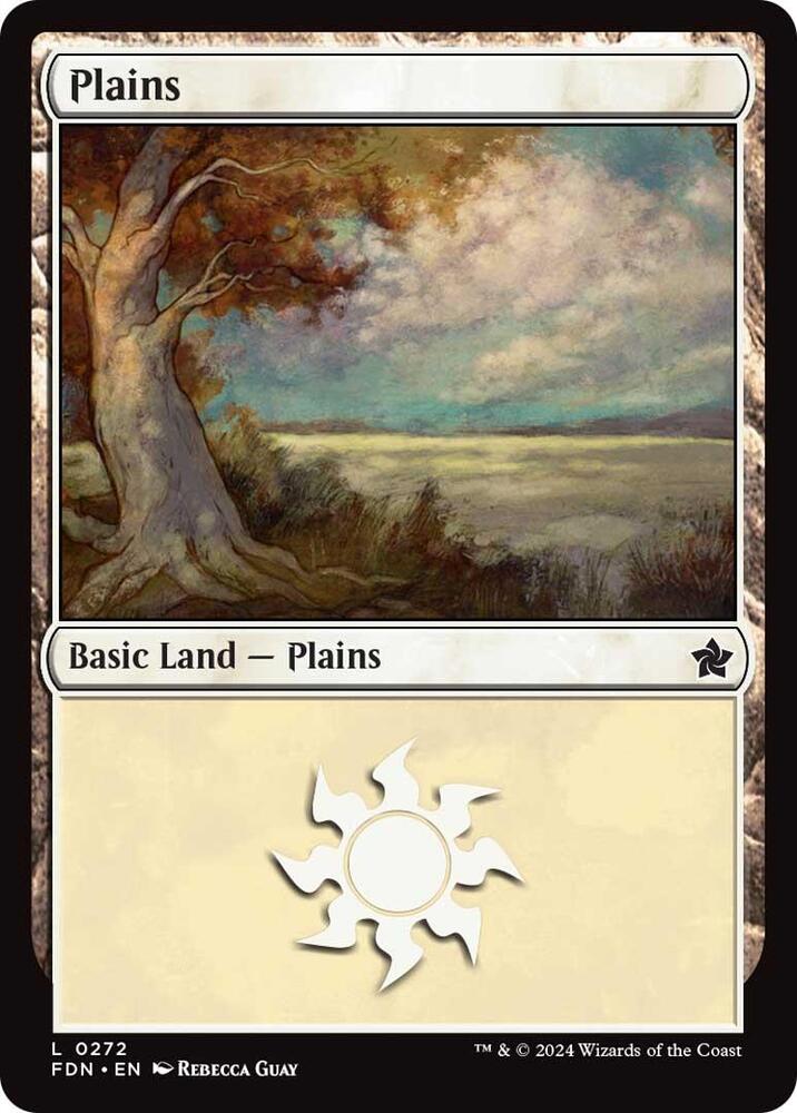 Plains 272 card from Foundations