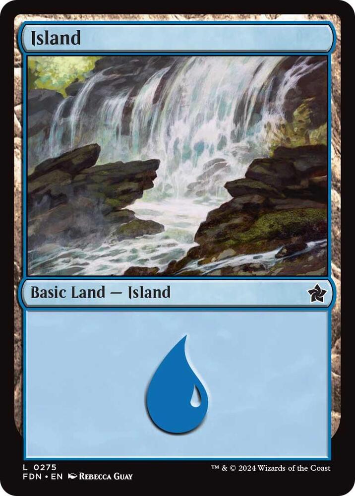 Island 275 card from Foundations