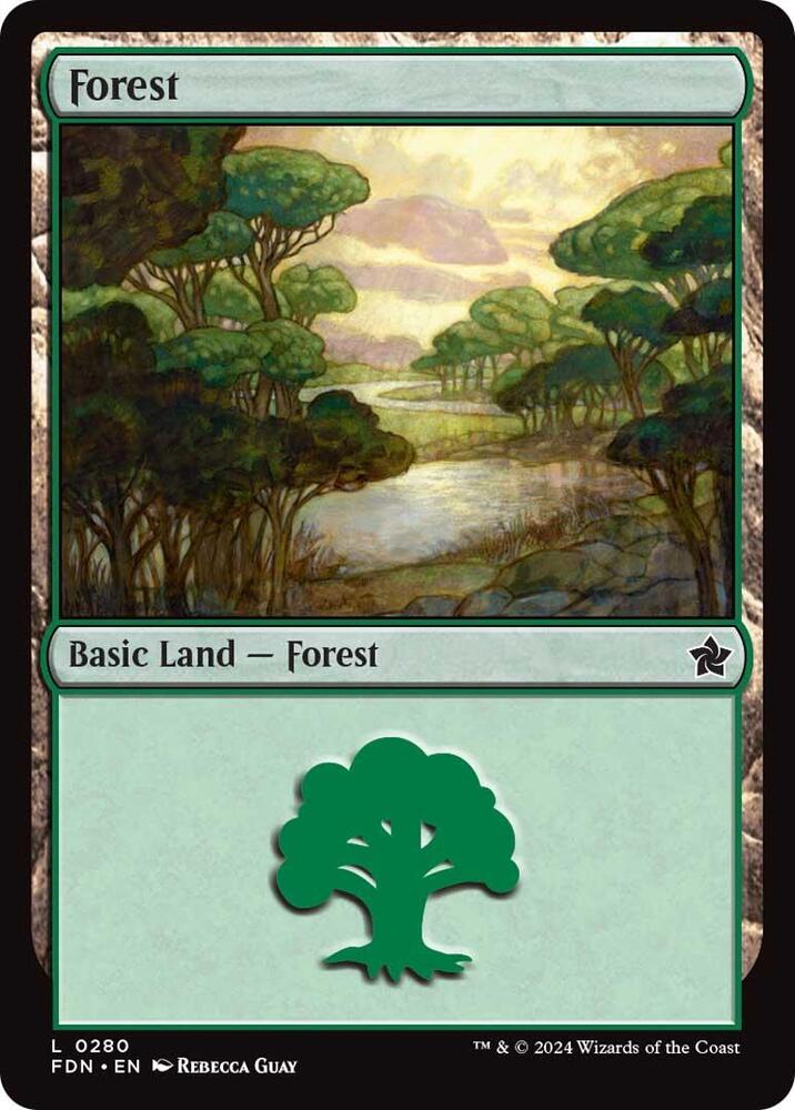 Forest 280 card from Foundations