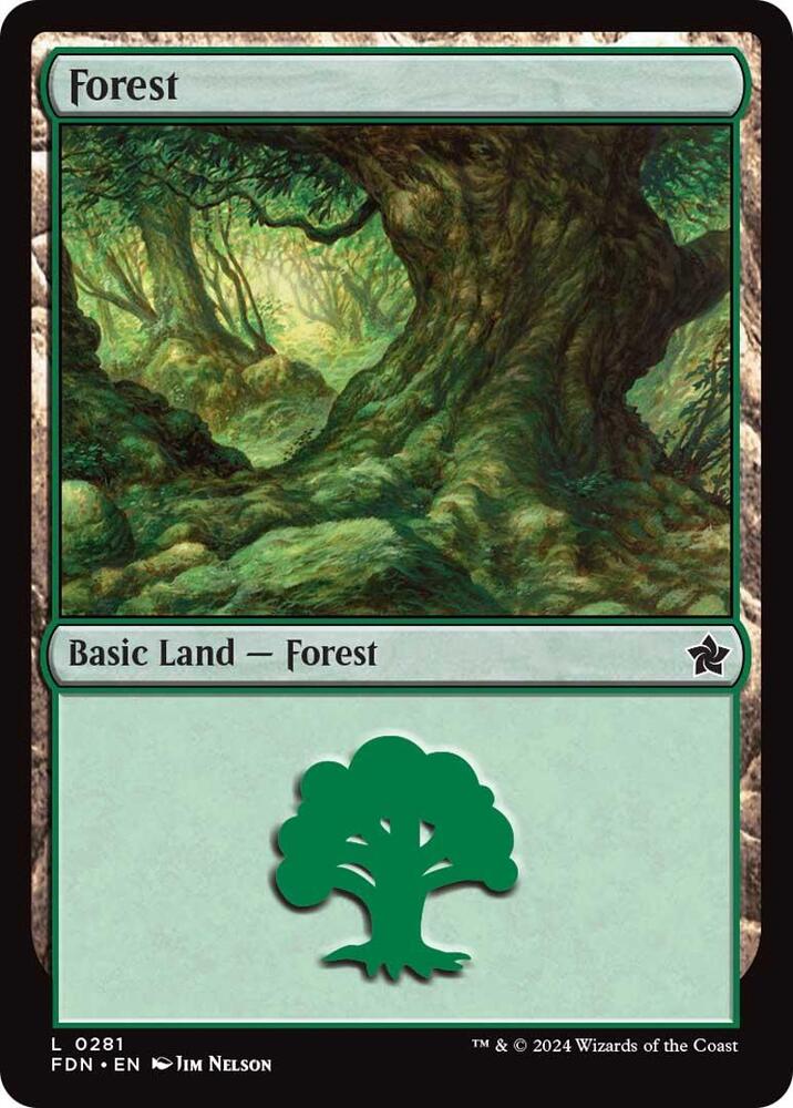 Forest 281 card from Foundations