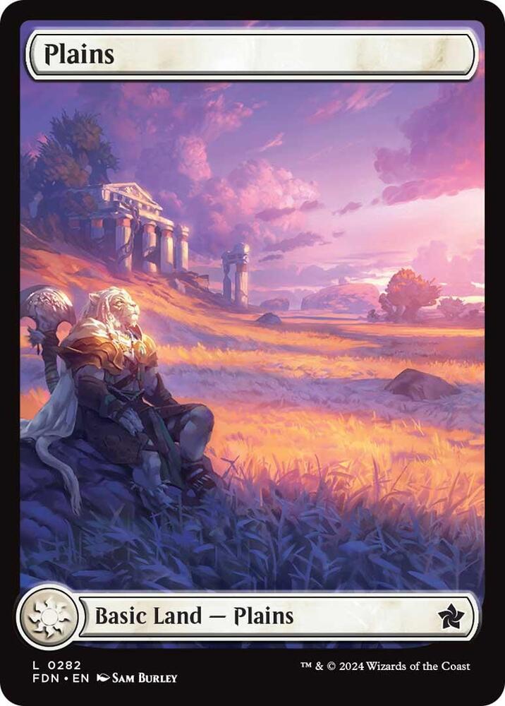 Plains 282 card from Foundations