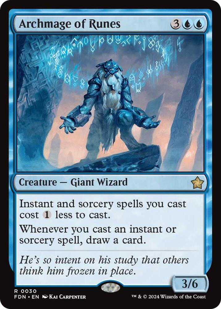 Archmage of Runes 30 card from Foundations