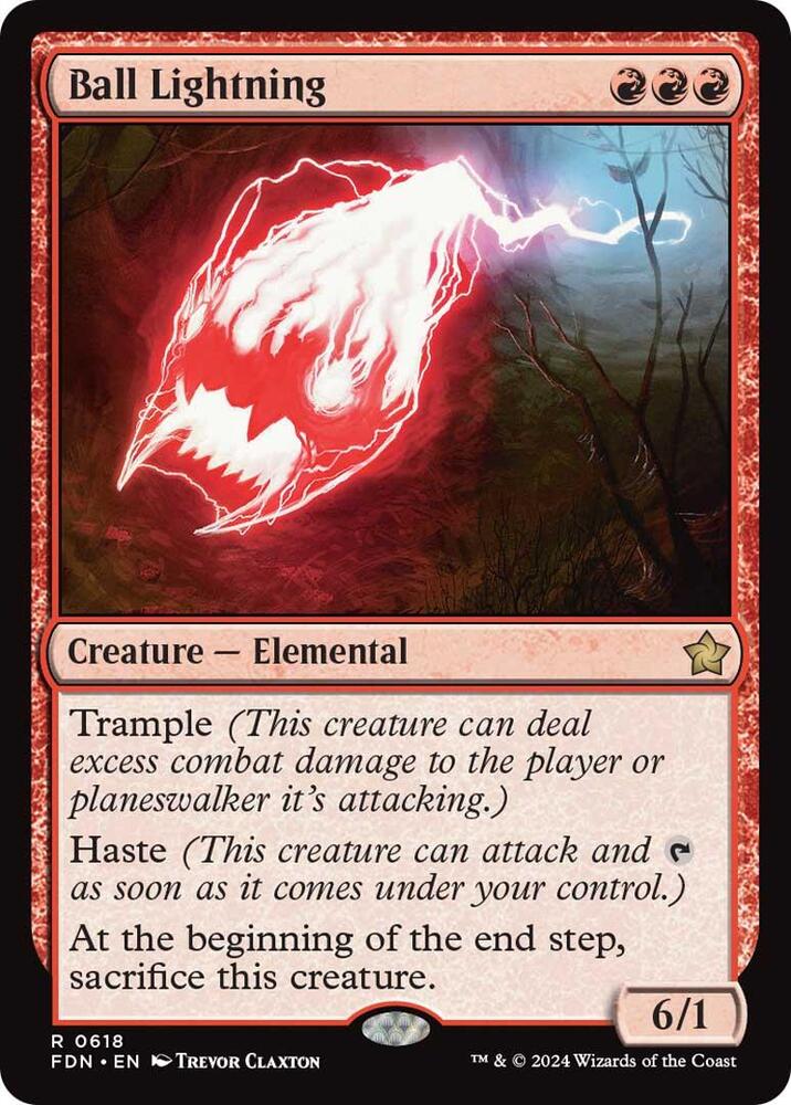 Ball Lightning 618 card from Foundations