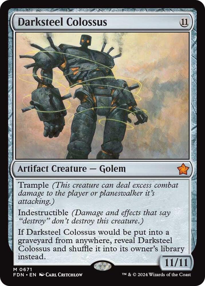 Darksteel Colossus 671 card from Foundations