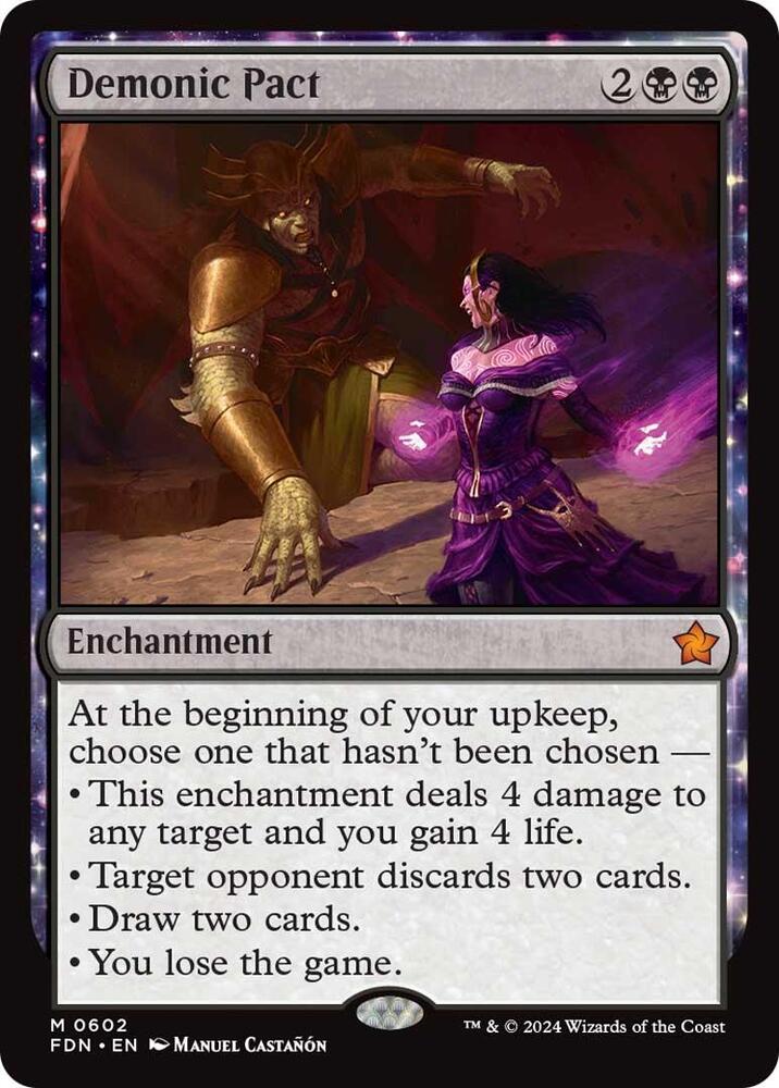 Demonic Pact 602 card from Foundations