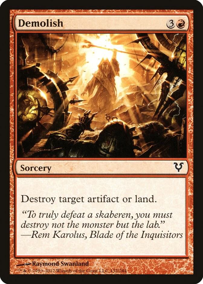 Demolish 132 card from Avacyn Restored