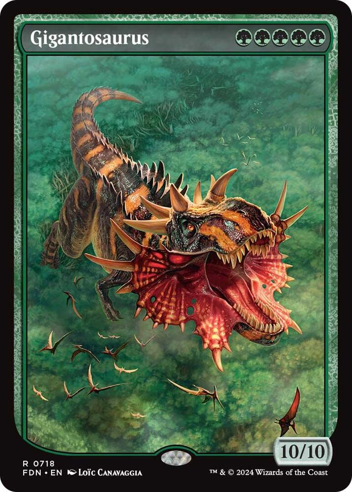 Gigantosaurus (Full Art) 718 card from Foundations