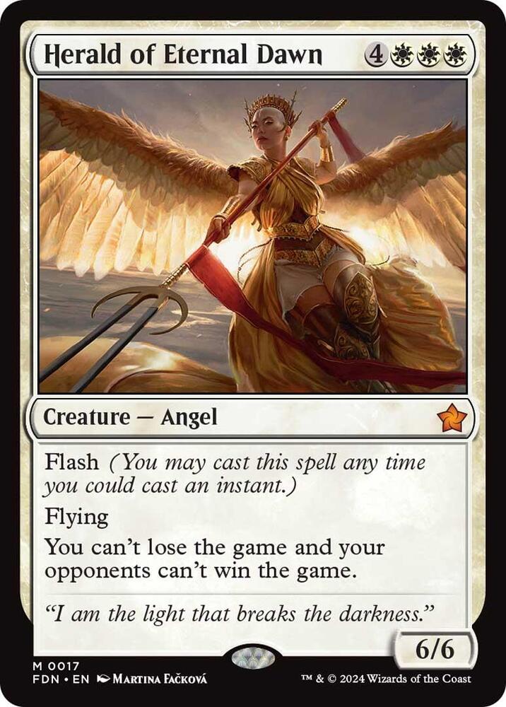 Herald of Eternal Dawn 17 card from Foundations