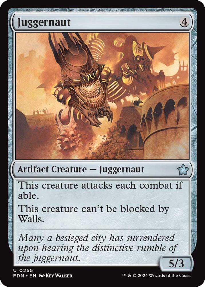Juggernaut 255 card from Foundations