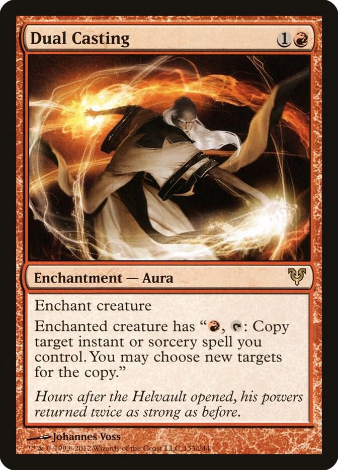 Dual Casting 133 card from Avacyn Restored