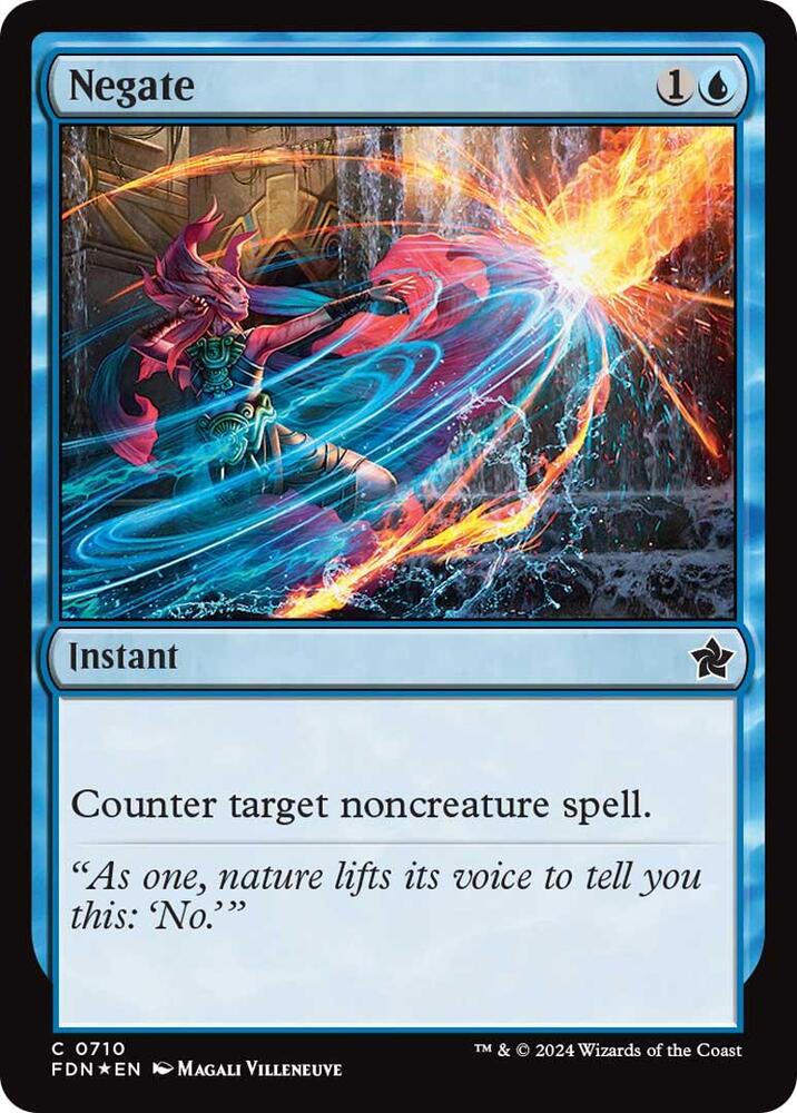 Negate 710 card from Foundations