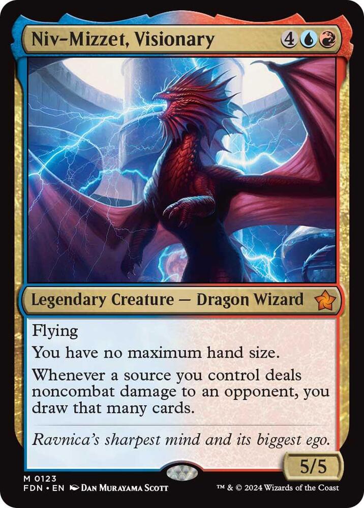Niv-Mizzet, Visionary 123 card from Foundations
