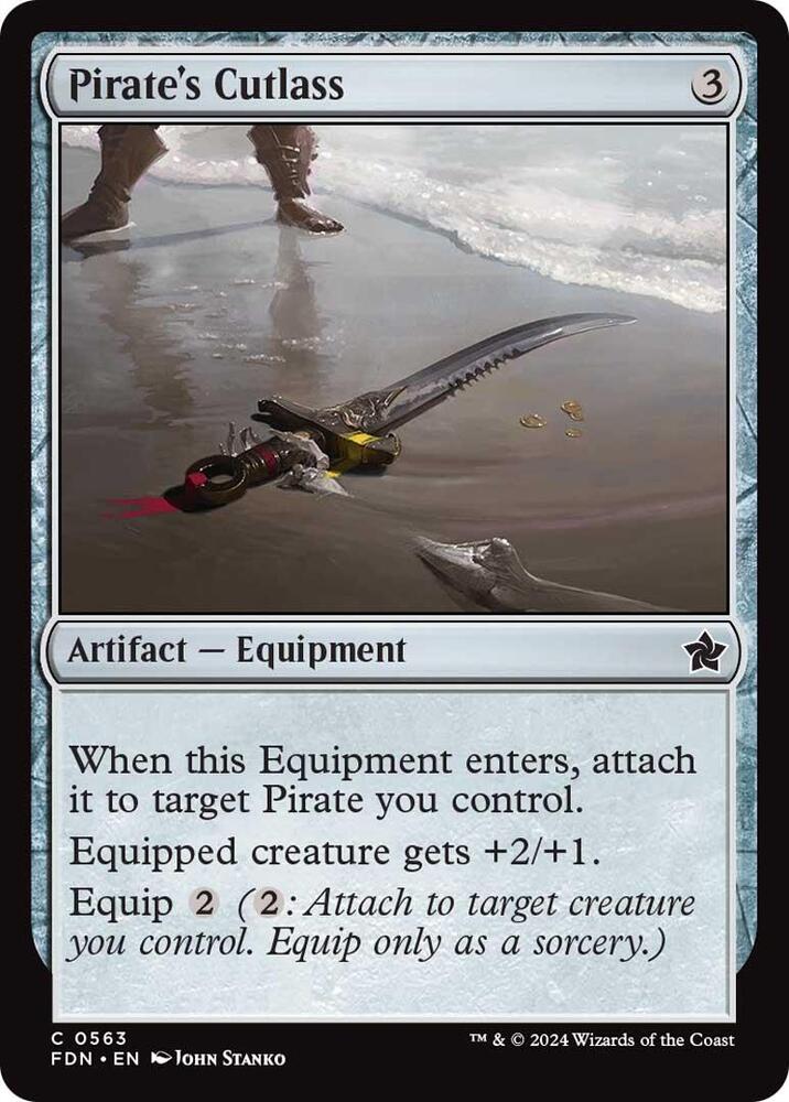 Pirate's Cutlass 563 card from Foundations