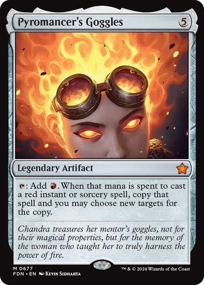 Pyromancer's Goggles 677 card from Foundations