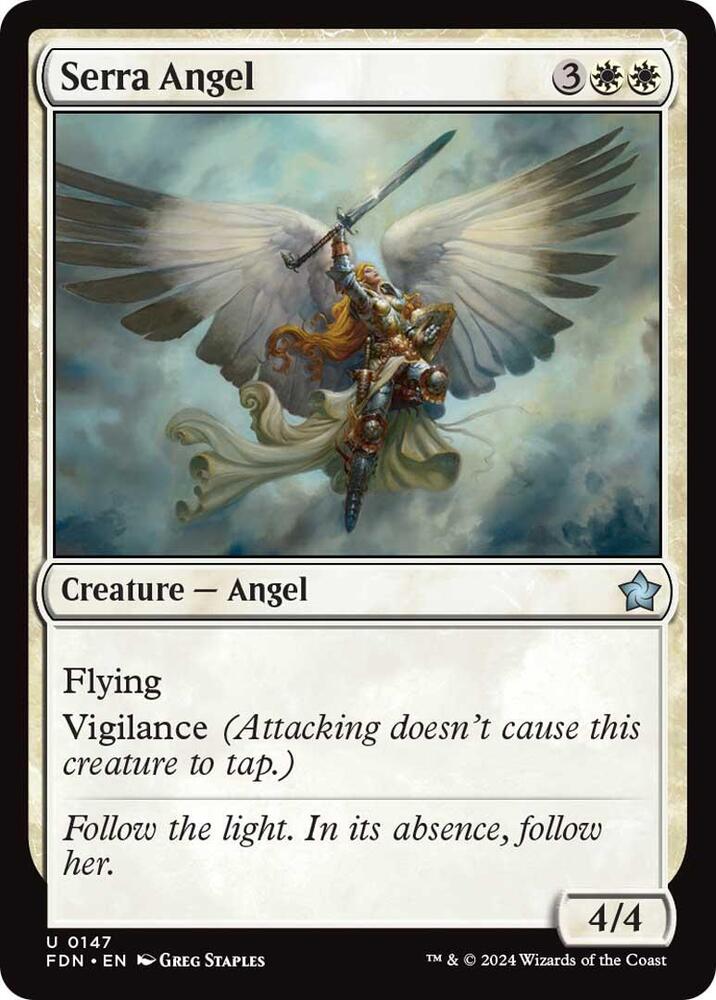 Serra Angel 147 card from Foundations