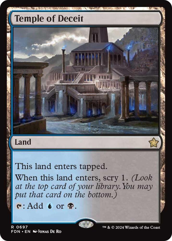 Temple of Deceit 697 card from Foundations